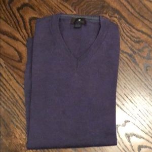 Purple v-neck sweater